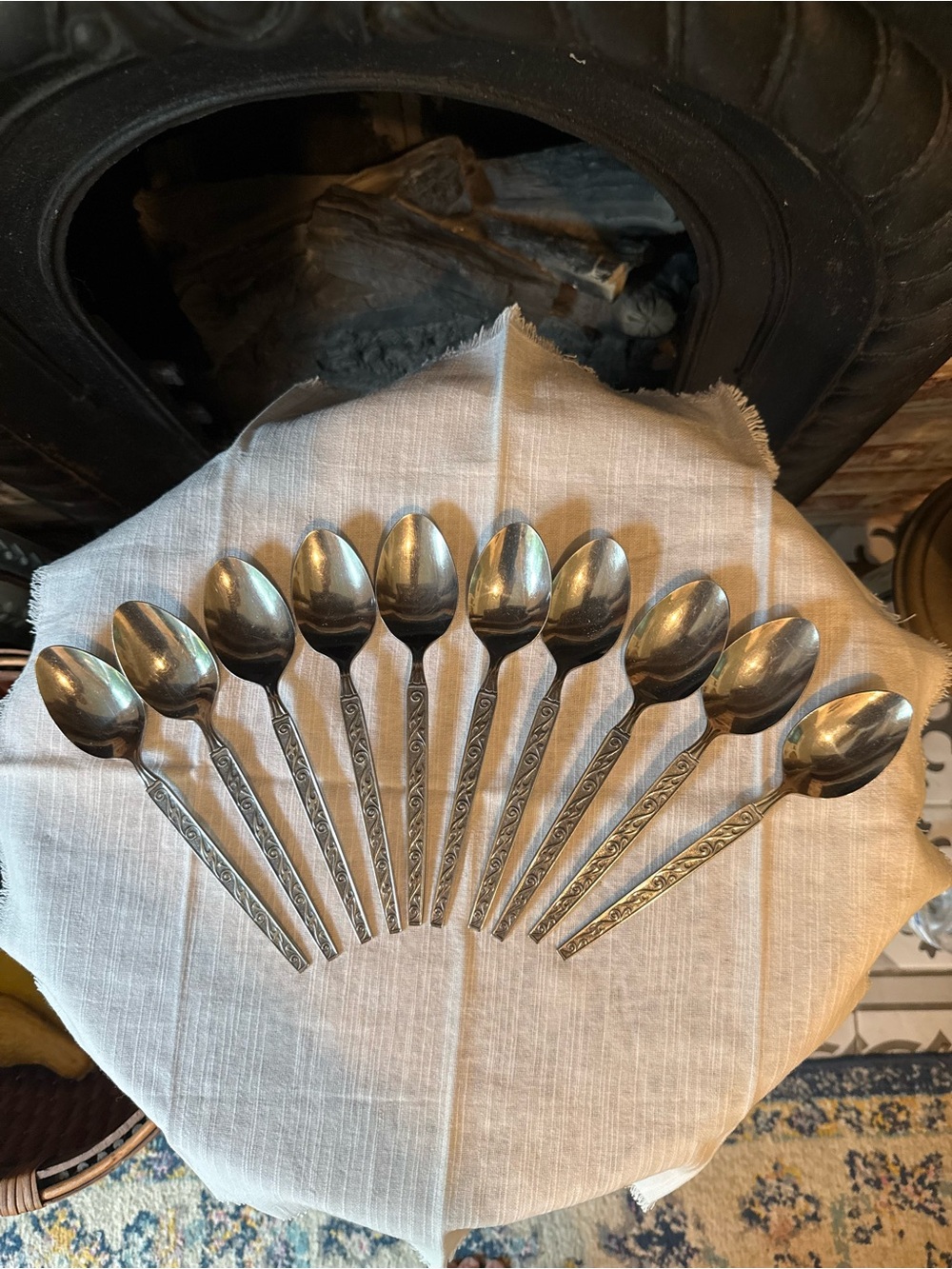 Vintage Oxford Hall Palo Alto Stainless-Steel Tablespoons Set of 10